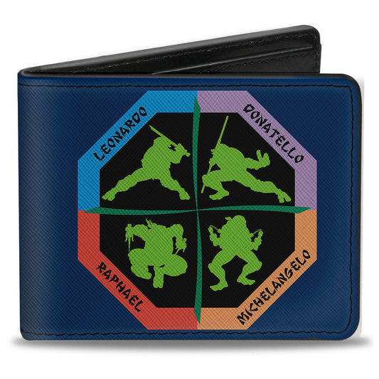 Bi-Fold Wallet - Turtle Octagon Poses + TEENAGE MUTANT NINJA TURTLES