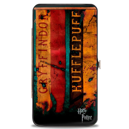 Hinged Wallet - HARRY POTTER 4-Hogwarts House Banners