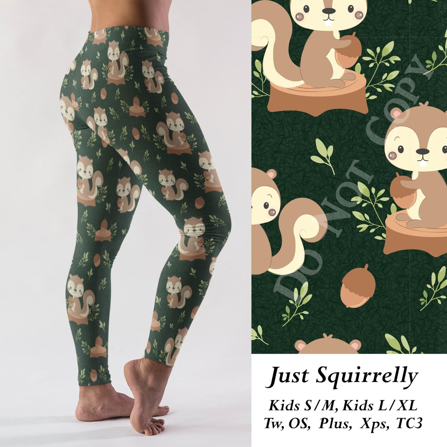 Just Squirrelly- Leggings, Capri, Full Length Loungers & Joggers