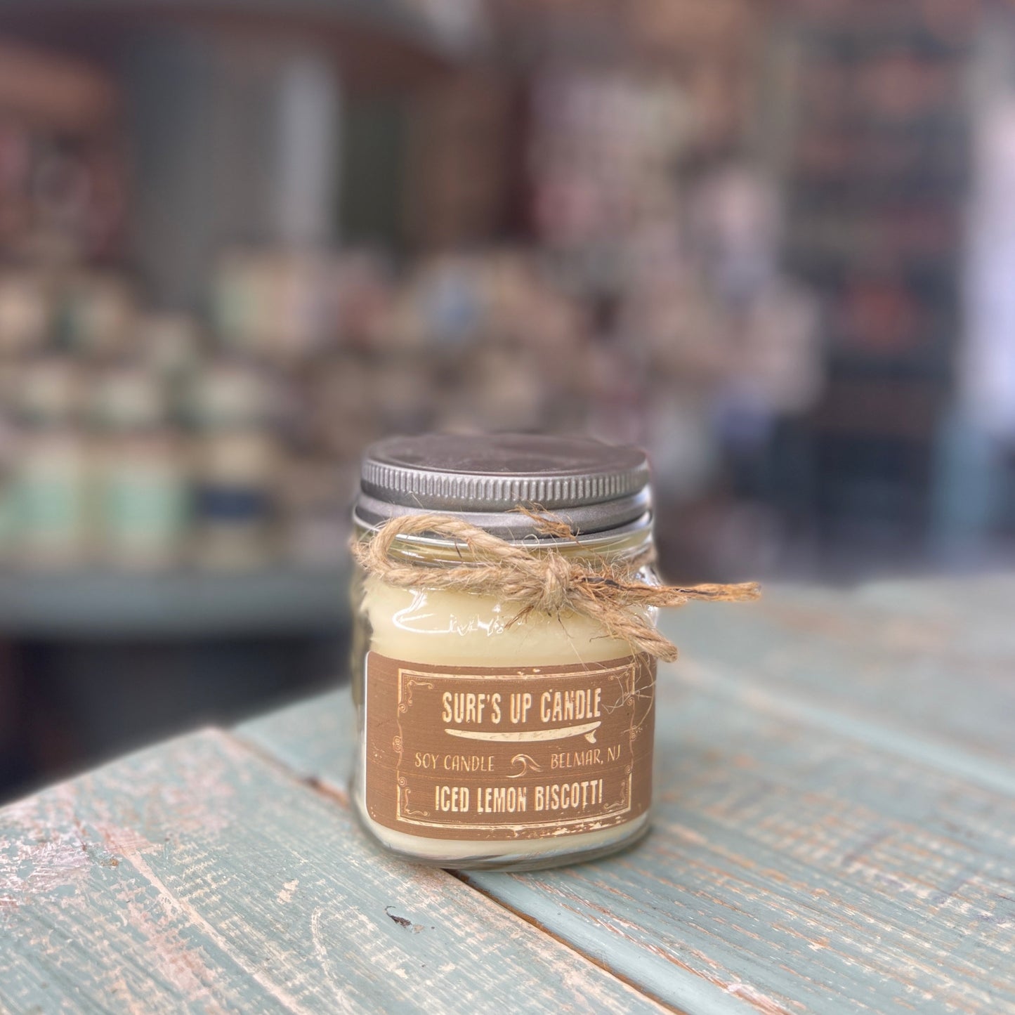 Iced Lemon Biscotti Mason Jar Candle - Original Collection