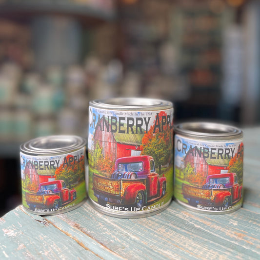 Cranberry Apple Paint Can Candle Fall Truck - Vintage Collection