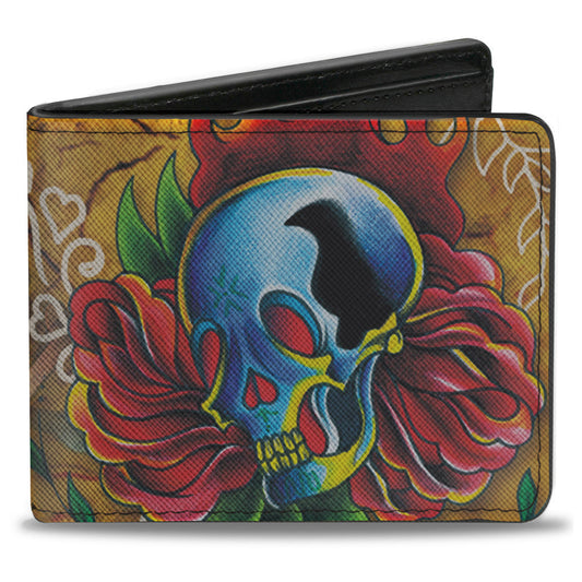 Bi-Fold Wallet - Tattoo Johnny-Candles & Skulls