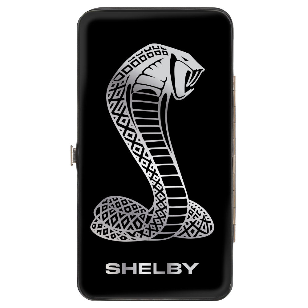 Hinged Wallet - Super Snake Cobra SHELBY Black Silvers