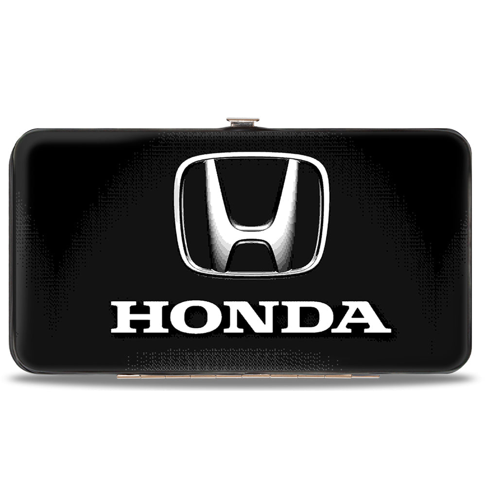 Hinged Wallet - Honda 3-D Logo Black Silver White