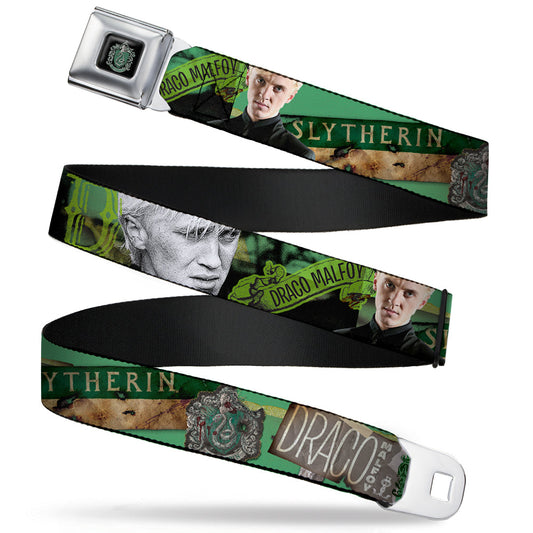 Slytherin Crest Full Color Seatbelt Belt - Draco Malfo Poses DRACO MALFO SLYTHERIN Webbing