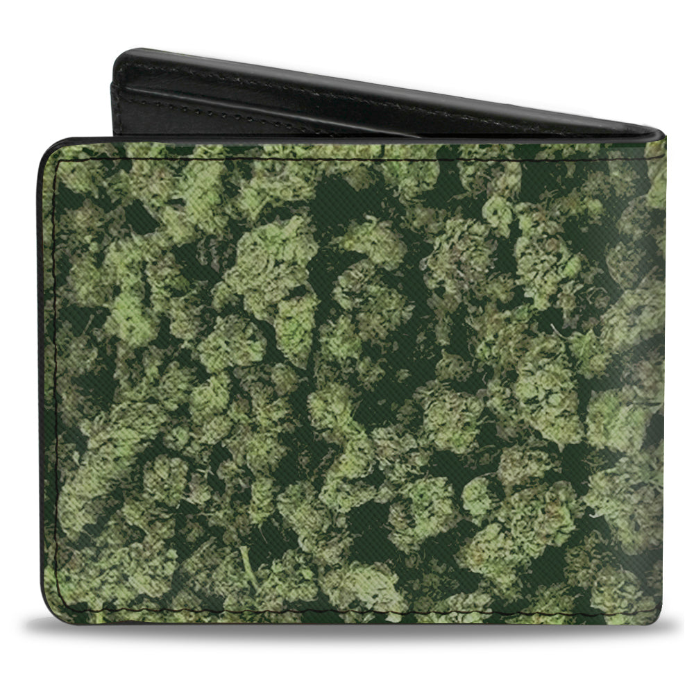 Bi-Fold Wallet - Vivid Marijuana Nugs Stacked