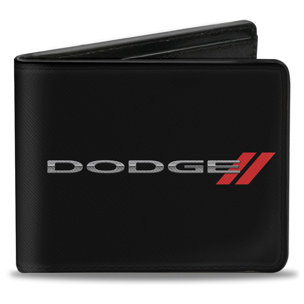 Bi-Fold Wallet - DODGE Red Rhombus Black Silver Red