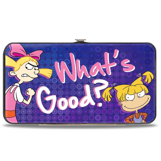 Hinged Wallet - Helga & Angelica WHAT's GOOD? Purples