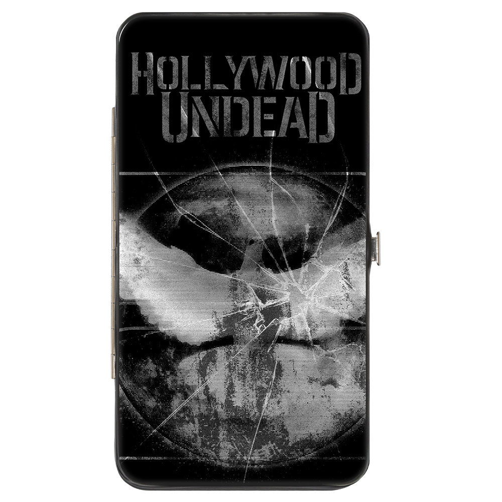 Hinged Wallet - HOLLYWOOD UNDEAD Empire Shattered Dove Black Grays