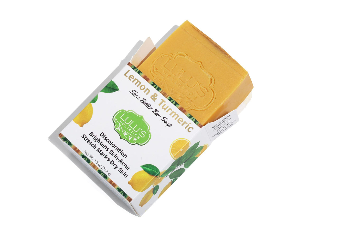 Lemon & Turmeric Shea Butter Bar Soap for Radiant, Refreshed, and Even-Toned Skin