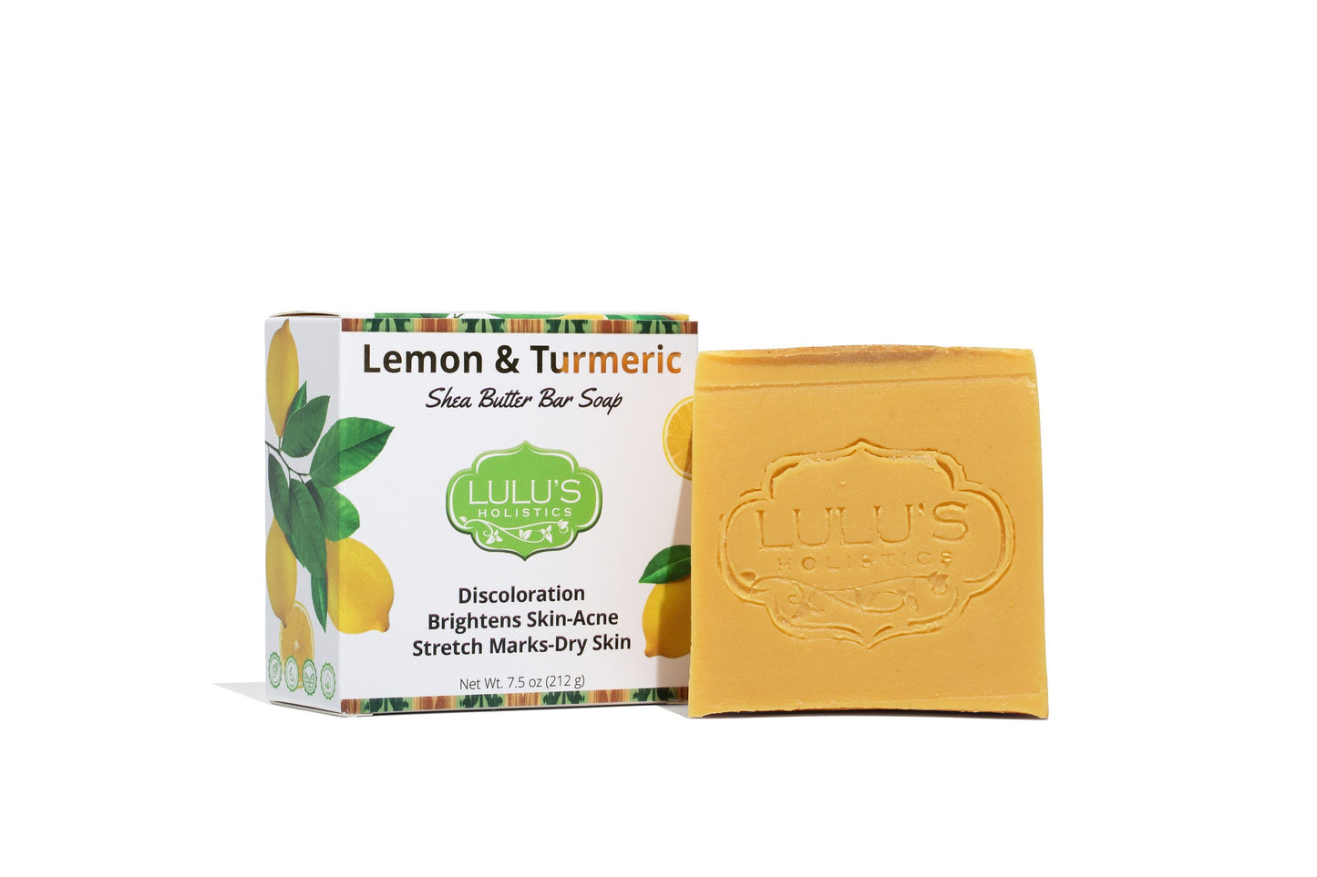 Lemon & Turmeric Shea Butter Bar Soap for Radiant, Refreshed, and Even-Toned Skin