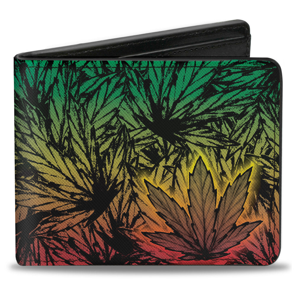 Bi-Fold Wallet - Marijuana Haze Rasta Rasta