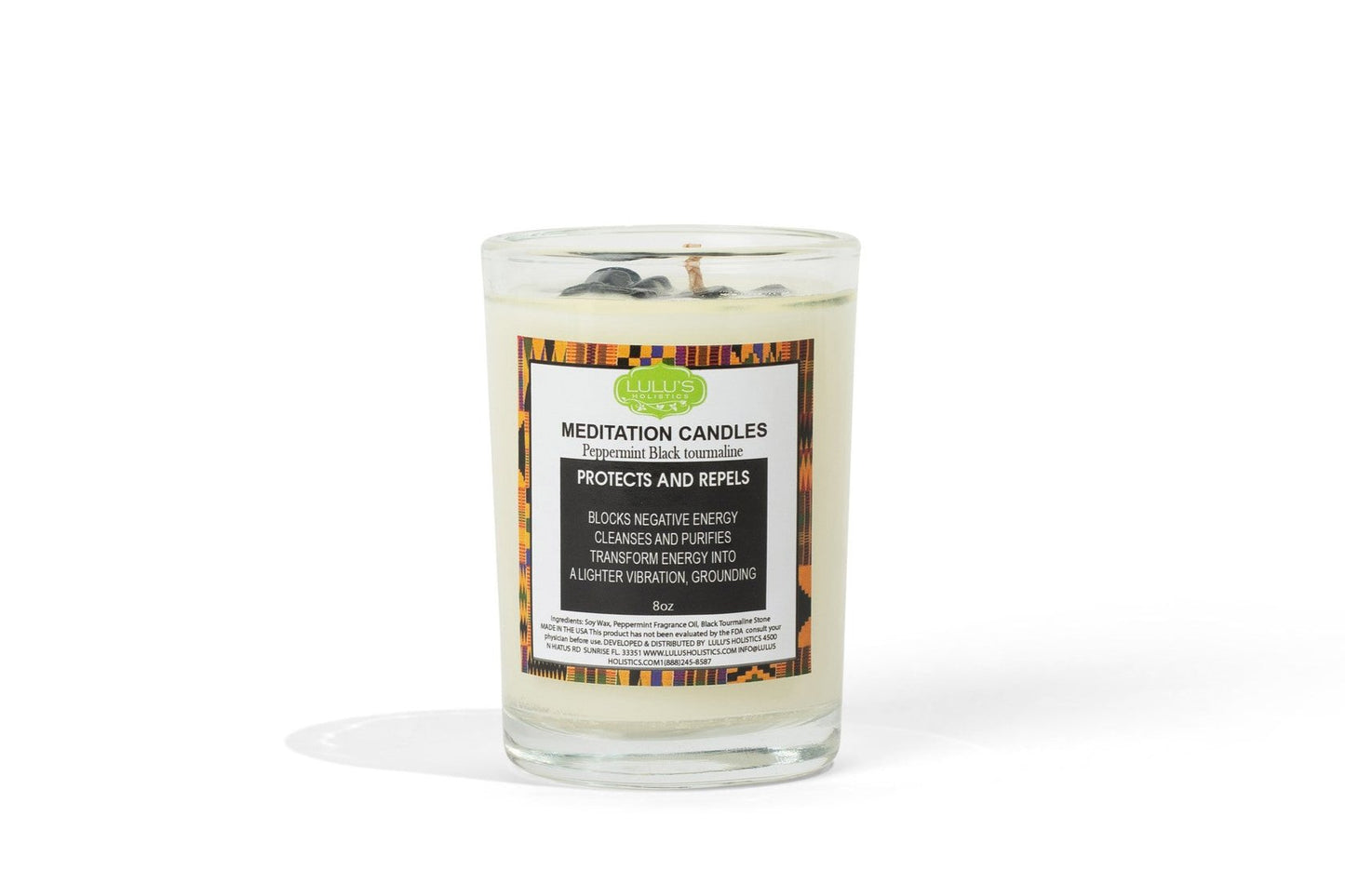 Peppermint Black Tourmaline Candle