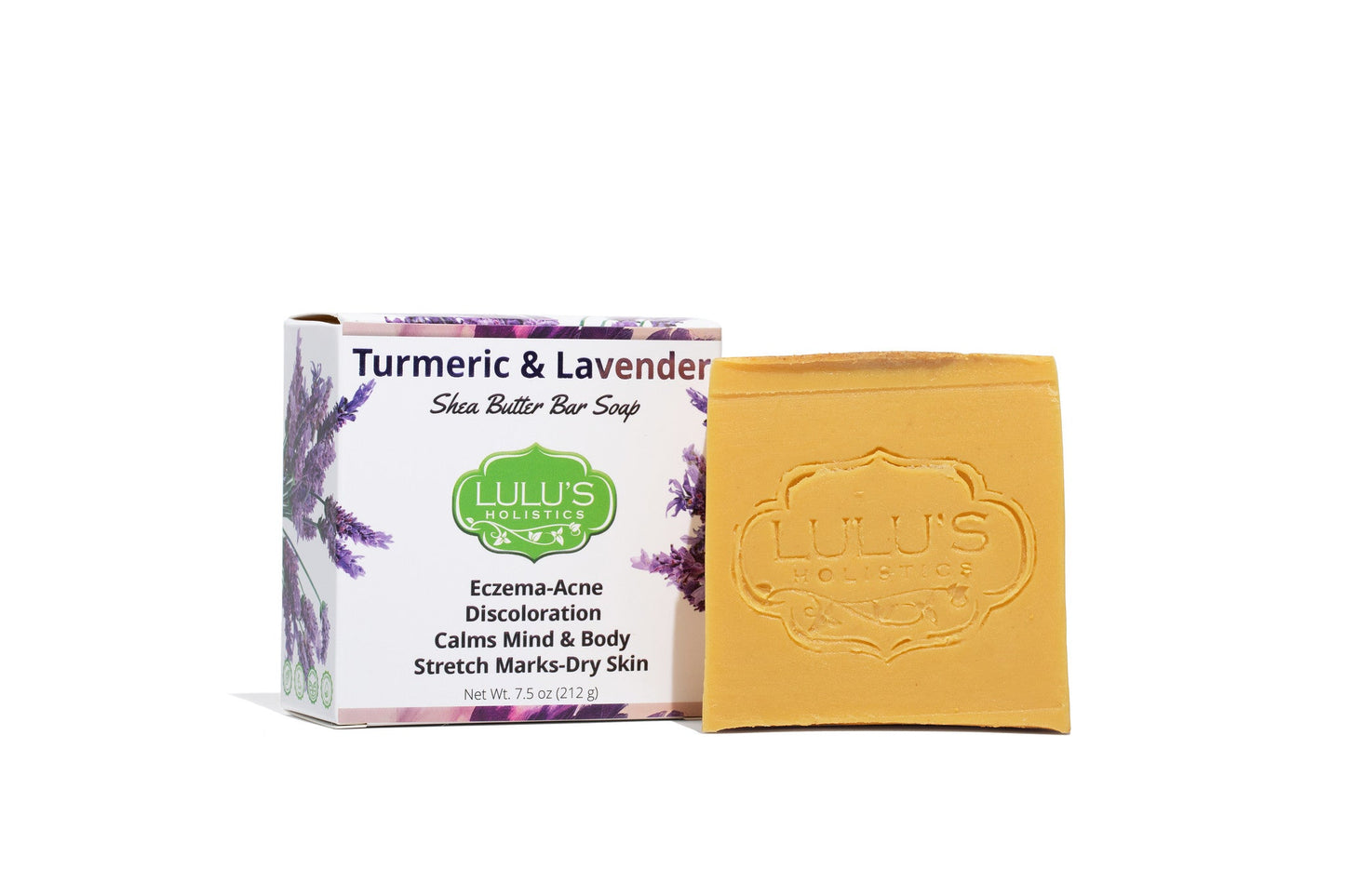 Turmeric & Lavender Shea Butter Bar Soap for Calmer, Clearer, and Protected Skin