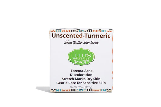 Unscented Turmeric Shea Butter Bar Soap for Soft, Soothed, and Naturally Glowing Skin