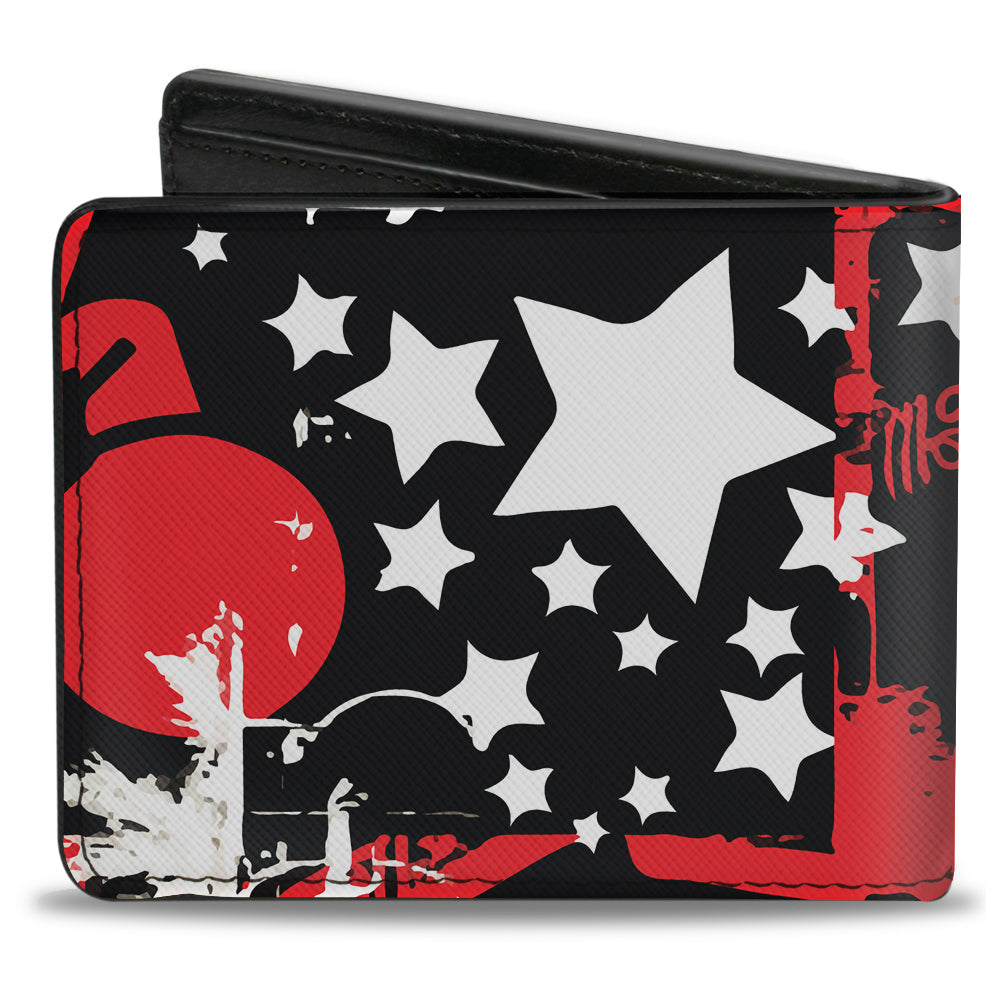 Bi-Fold Wallet - Graffiti Women's