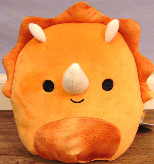 Squishmallows Lyan the Orange Triceratops 8" Stuffed Plush