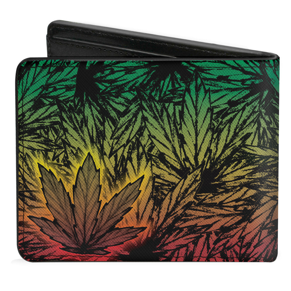 Bi-Fold Wallet - Marijuana Haze Rasta Rasta