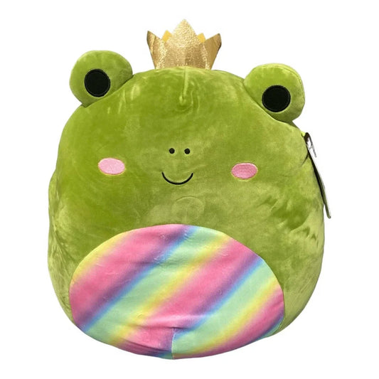 Squishmallows Doxl the Frog with Rainbow Belly and Crown 16" First to Market Stuffed Plush