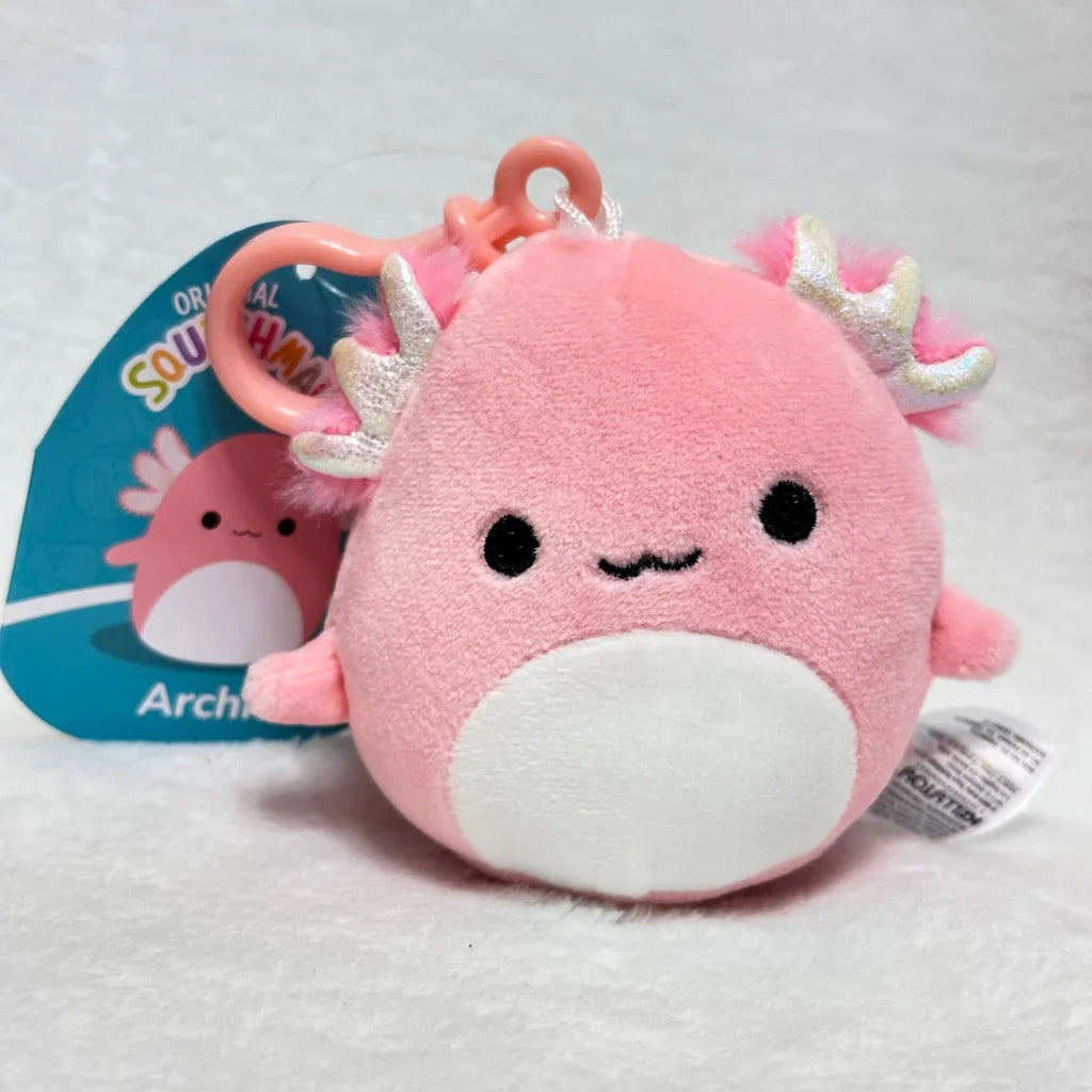 Squishmallows Archie the Axolotl 3.5" Stuffed Plush Clip