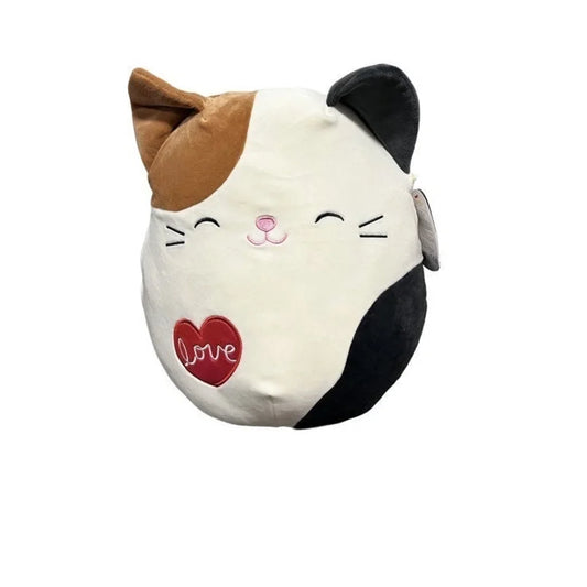 Squishmallows Cam the Cat with Heart on Her Belly 12" 2023 Valentine's Collection Stuffed Plush