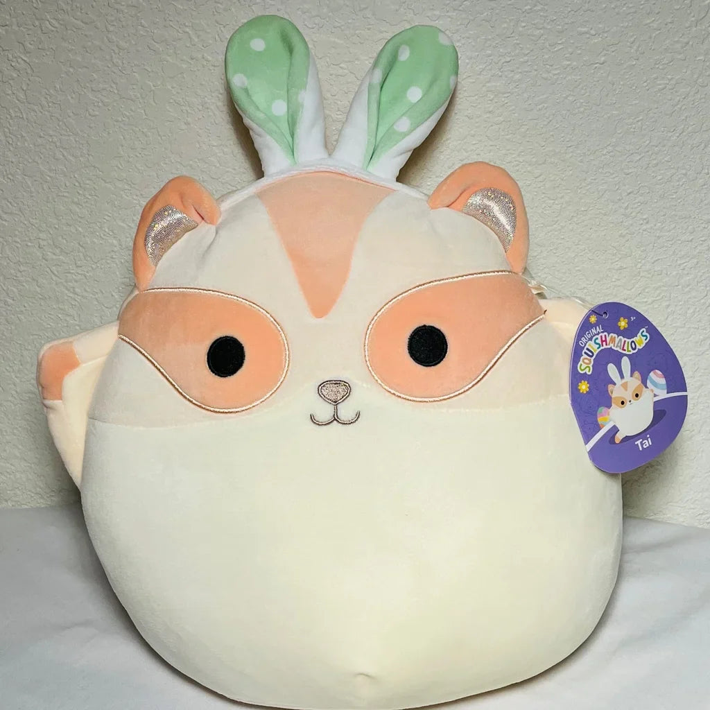 Squishmallows Tai the Sugar Glider Wearing Bunny Ears 11" 2023 Easter Edition Stuffed Plush