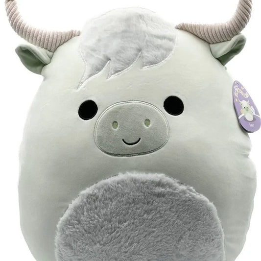 Squishmallows Iver the Mint Highland Cow 16" 2023 Easter Collection Stuffed Plush