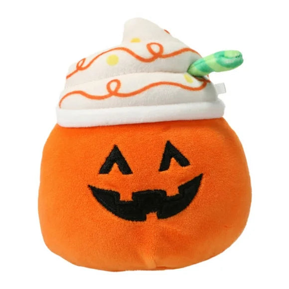 Squishmallows Lester the Pumpkin Latte 4.5" Halloween Collection 2023 Stuffed Plush