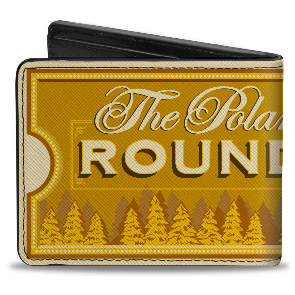 Bi-Fold Wallet - THE POLAR EXPRESS ROUND TRIP Train Ticket Golds