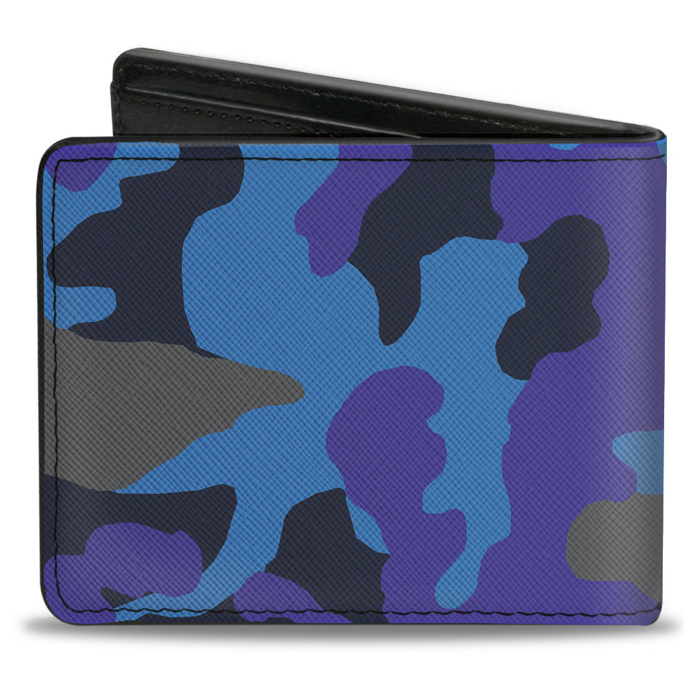 Bi-Fold Wallet - Camo Blue