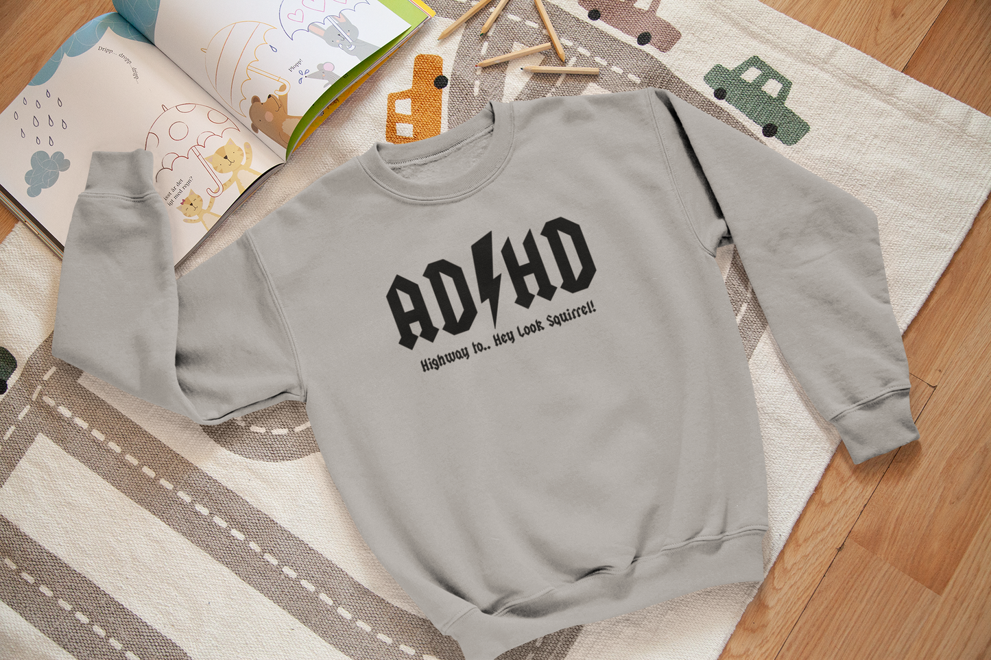 Highway to... Hey look squirrel Youth & Toddler Sweatshirt