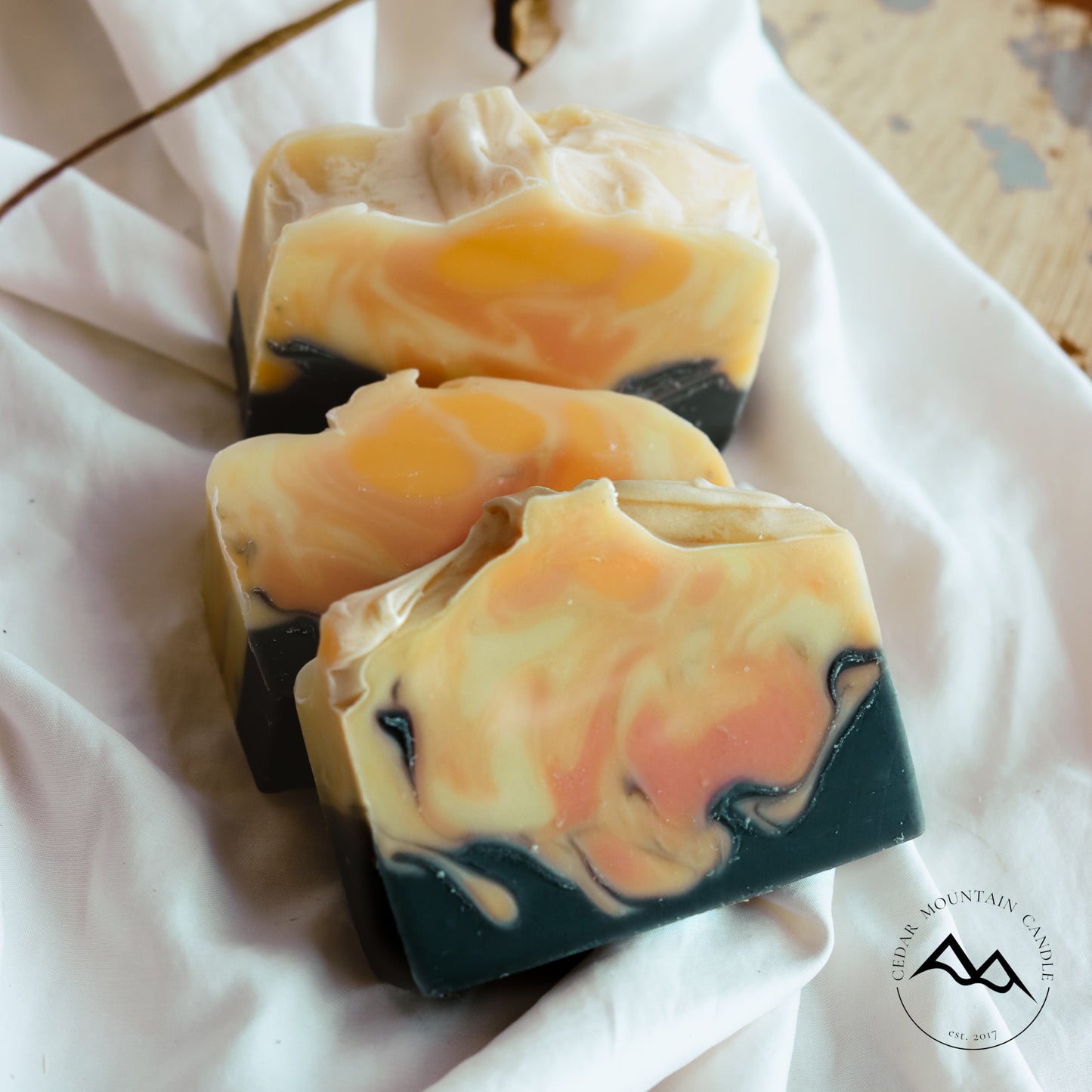 All Natural Cold Process Handmade Bar Soap - Molten Lava