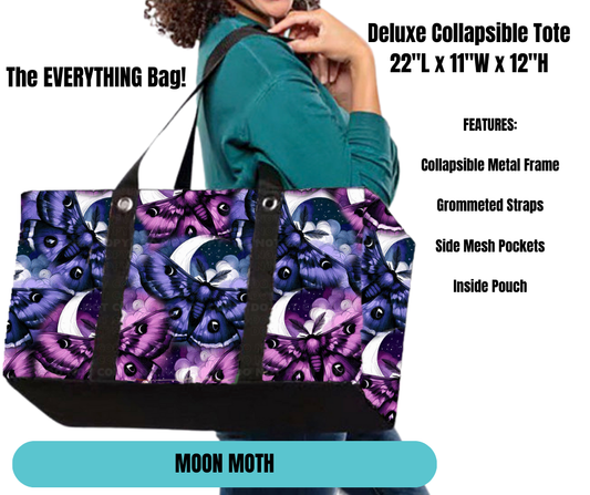 Preorder! Closes 11/18. ETA Feb. Moon Moth Collapsible Tote