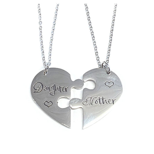 Mother & Daughter Heart Necklaces