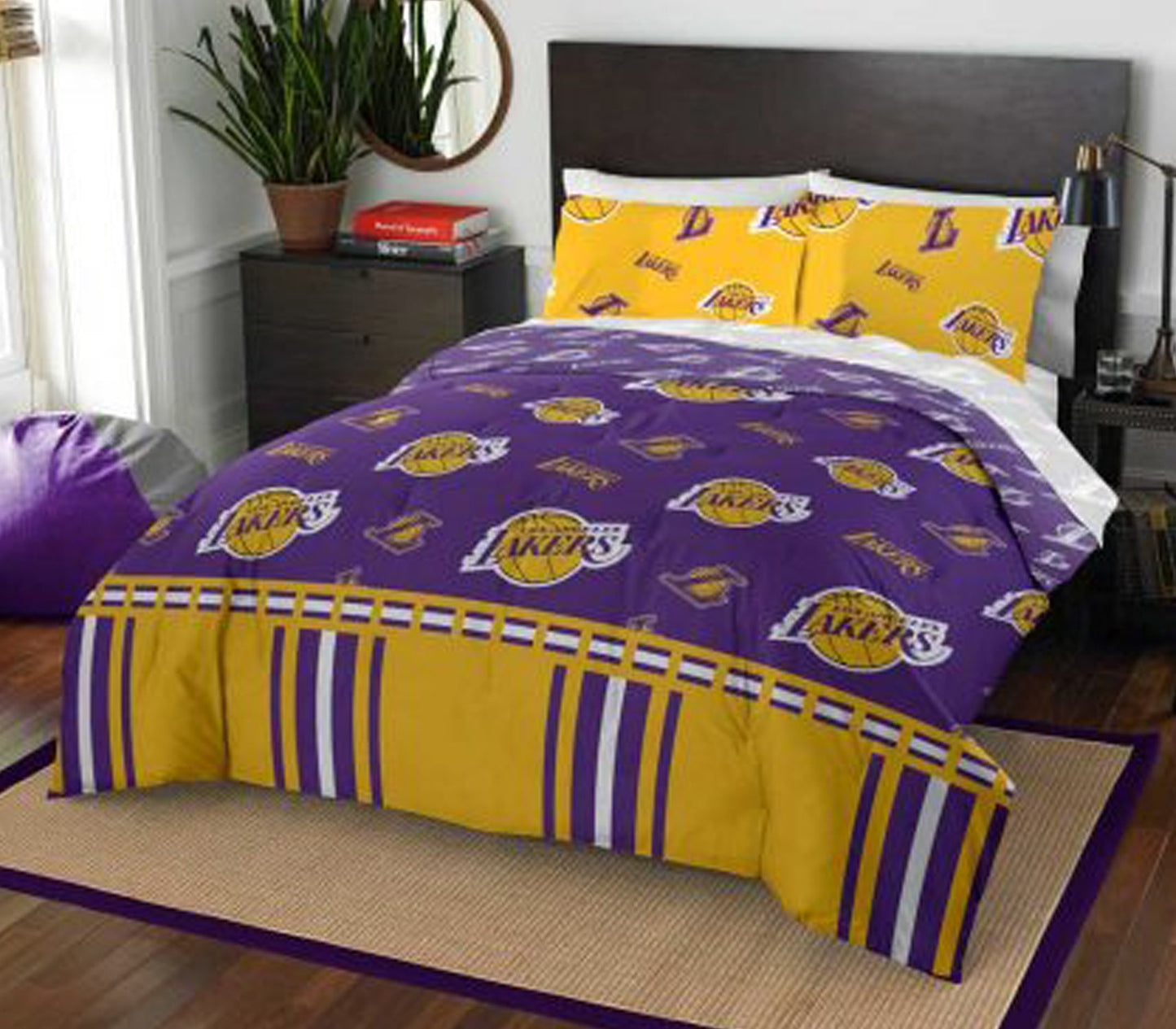 Los Angeles Lakers Rotary Bed In Bags - Assorted Size