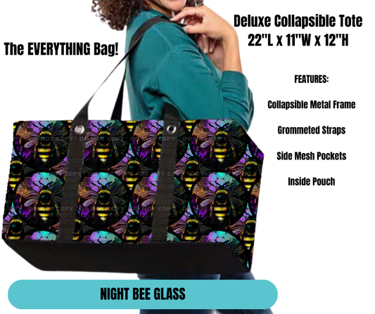 Preorder! Closes 11/18. ETA Feb. Night Bee Glass Collapsible Tote