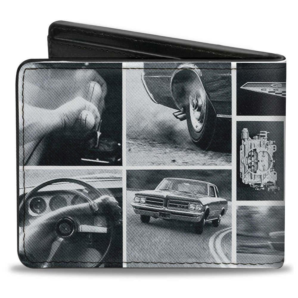 Bi-Fold Wallet - 1967 Pontiac GTO Snapshots White Grays