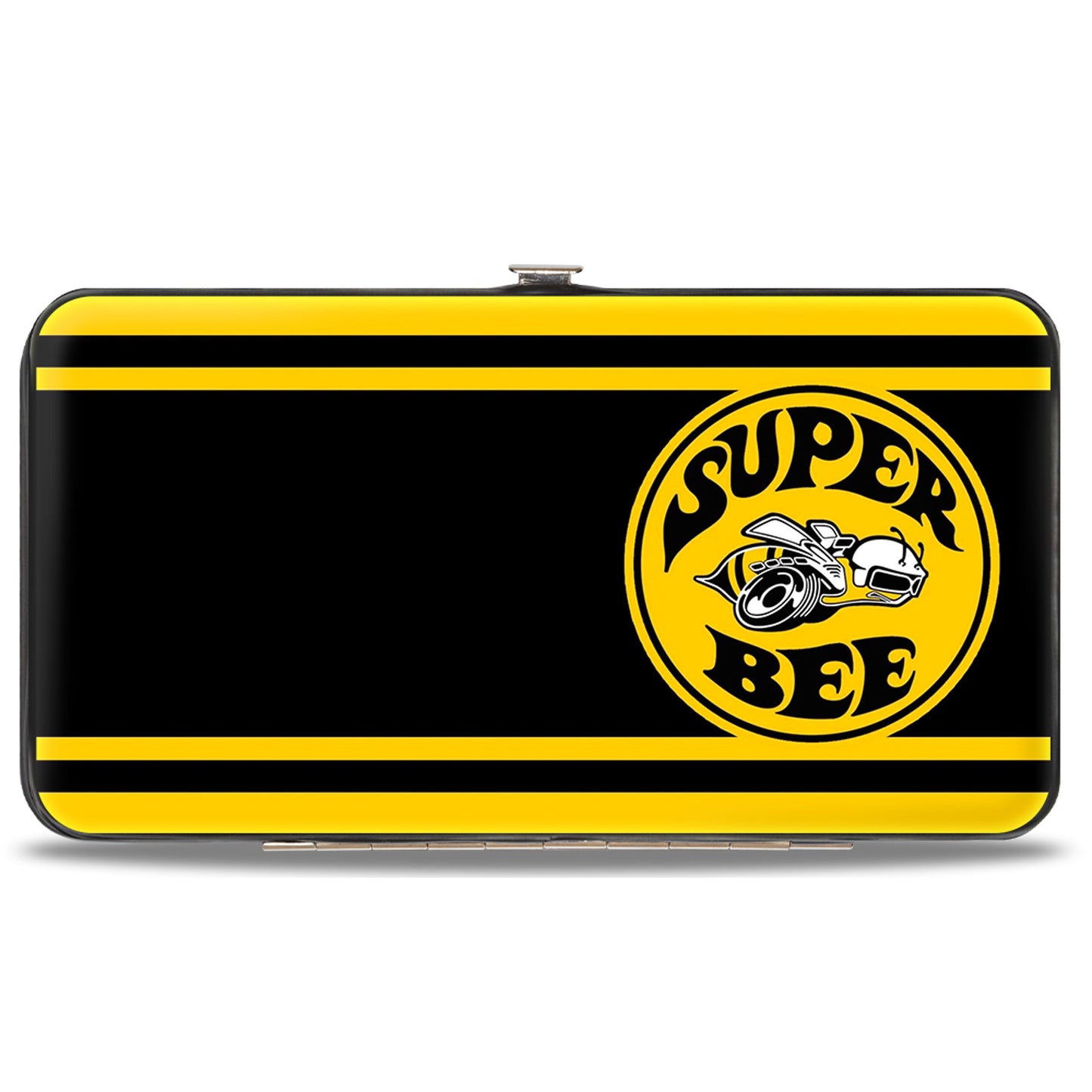 Hinged Wallet - SUPER BEE Logo Stripes Black Yellow