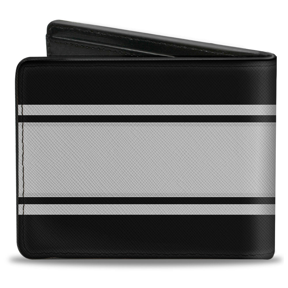 Bi-Fold Wallet - FORD GT CALIFORNIA SPECIAL Emblem Stripe Black Gray Silvers