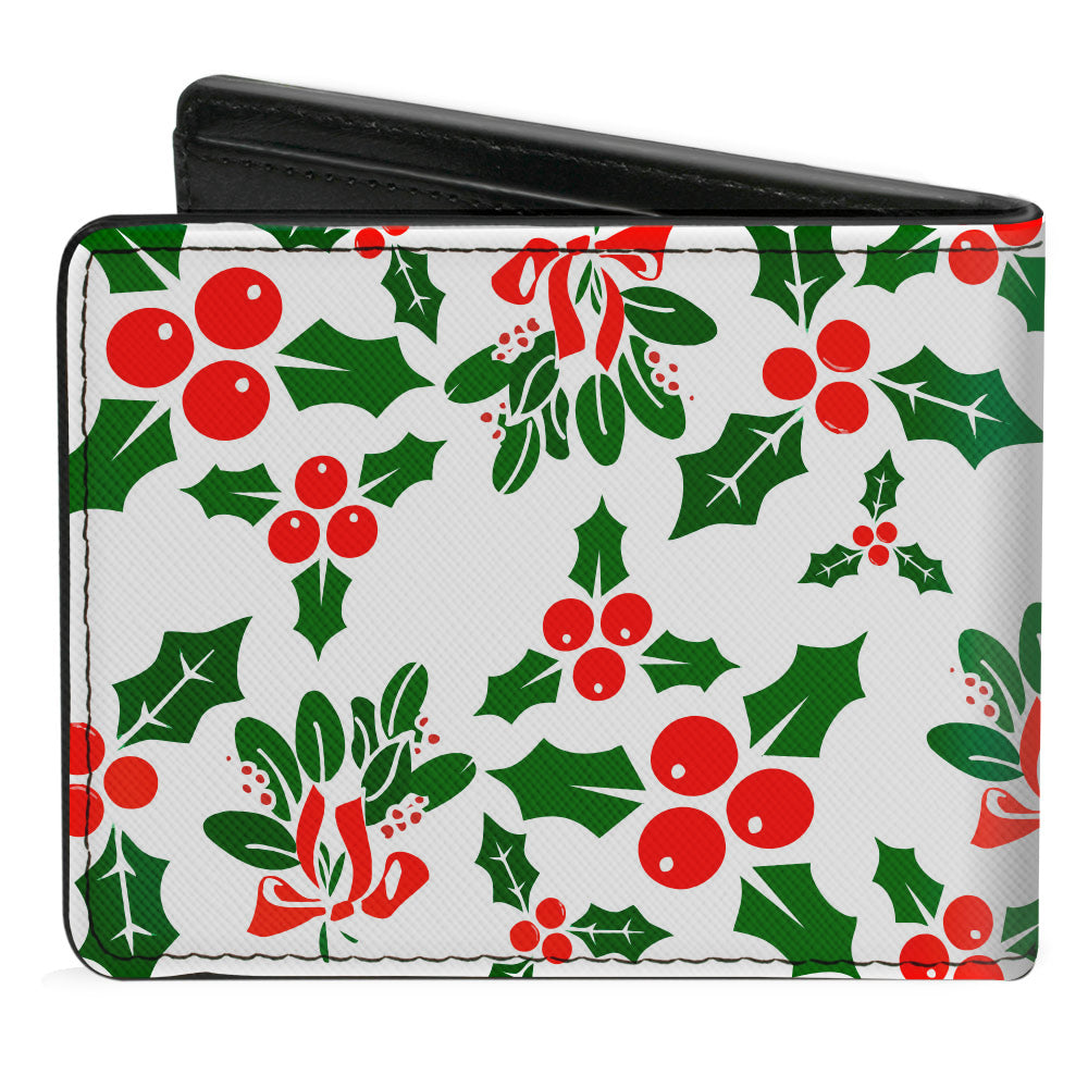 Bi-Fold Wallet - Holly & Mistletoe