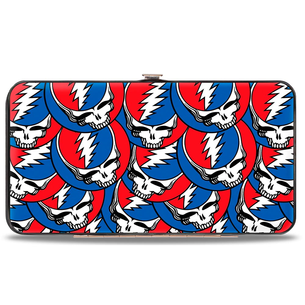 Hinged Wallet - Steal Your Face Stacked Red White Blue