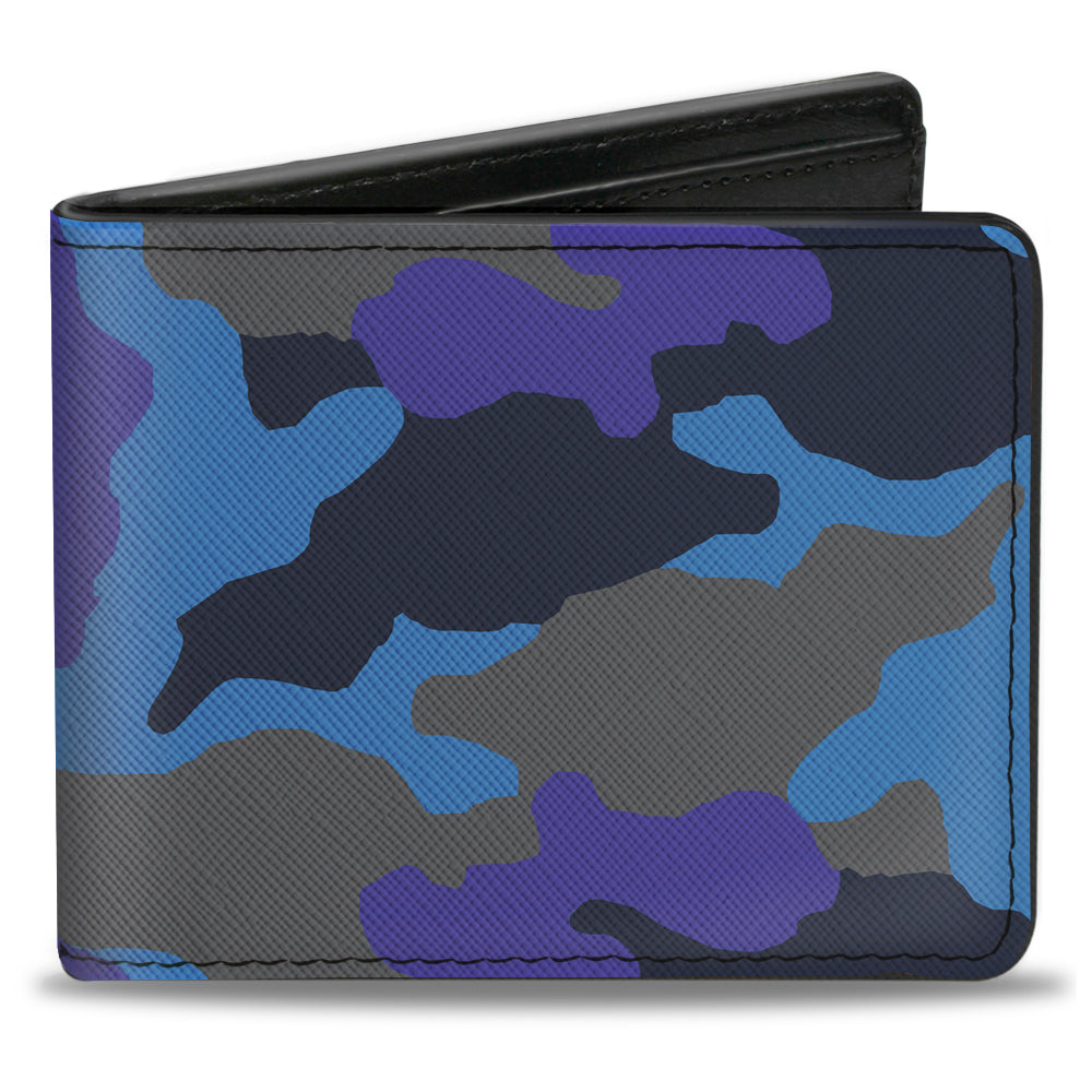 Bi-Fold Wallet - Camo Blue