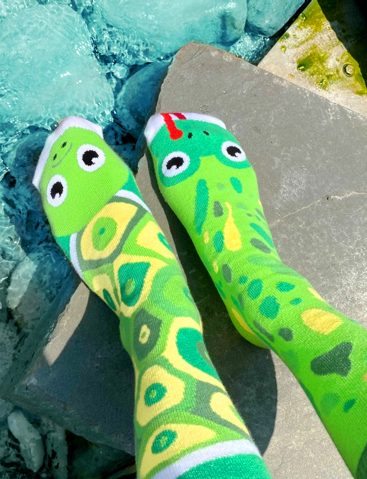 ADULT FROG & TURTLE SOCKS