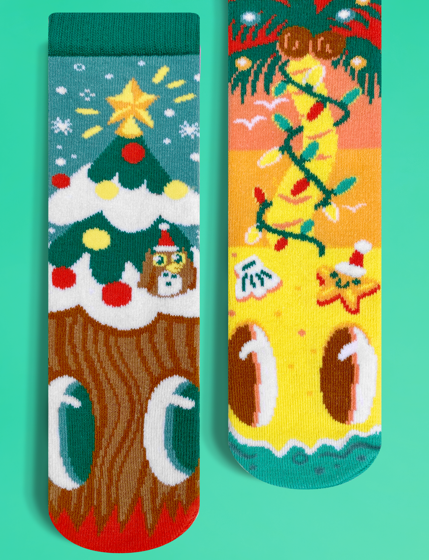 ADULT PINEY & COCO CHRISTMAS SOCKS