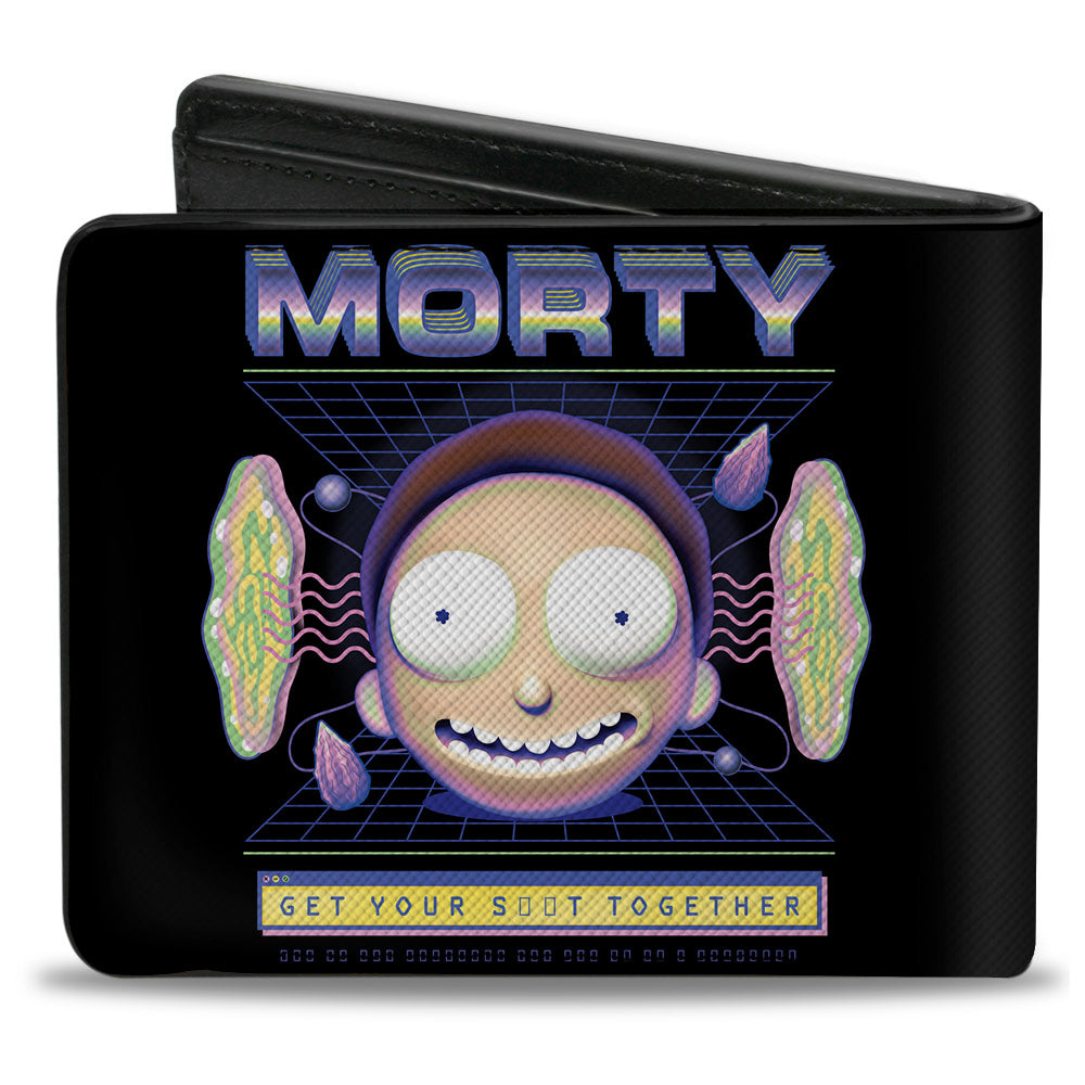 Bi-Fold Wallet - Rick and Morty MORTY Expression GET YOUR S**T TOGETHER Black