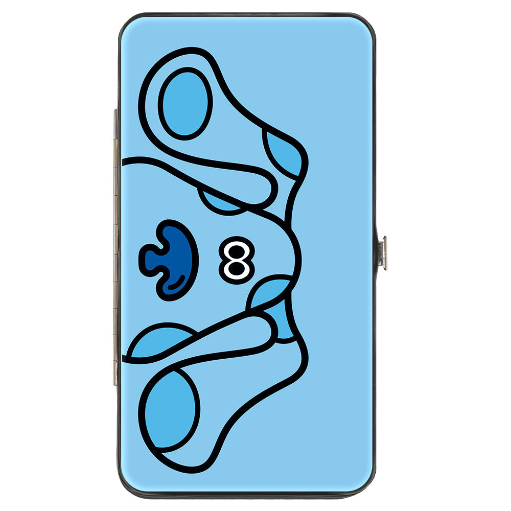 Hinged Wallet - Blue's Clues Blue Face + Paw Print Blues