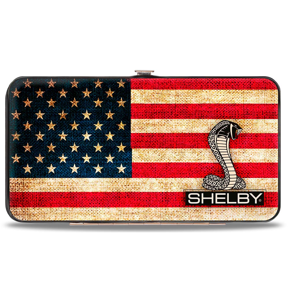 Hinged Wallet - SHELBY Tiffany Box Americana Black White