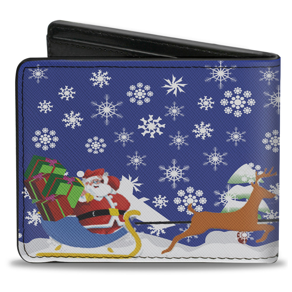 Bi-Fold Wallet - Santa & Reindeers