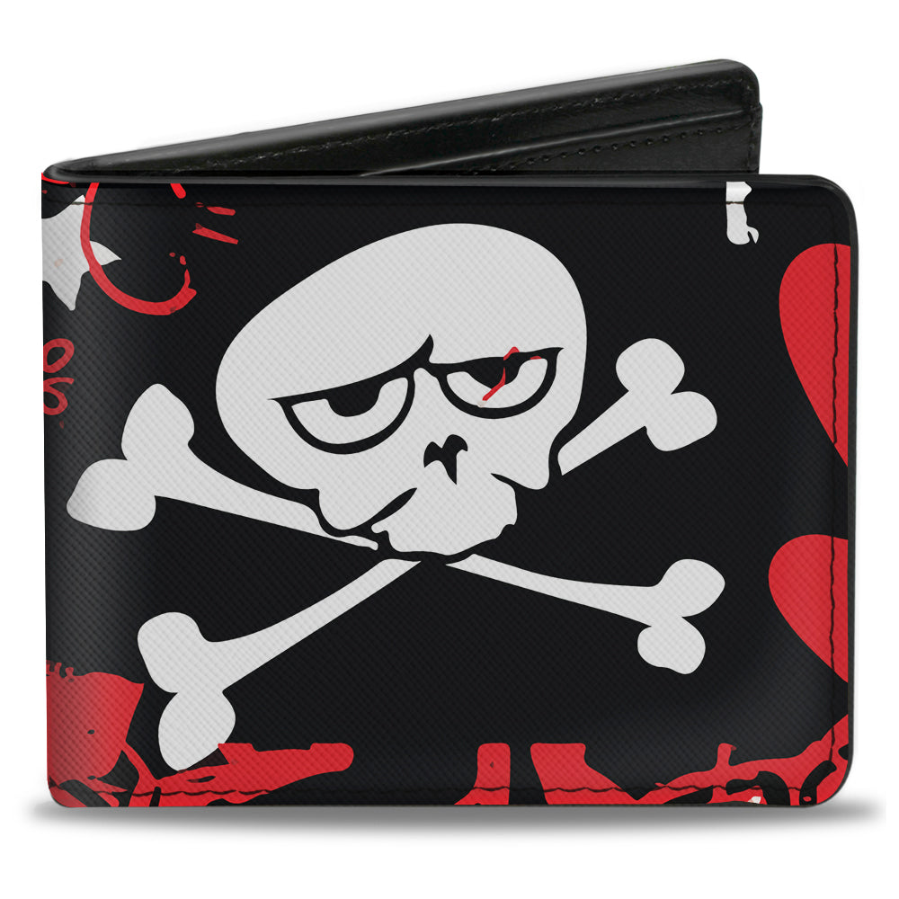 Bi-Fold Wallet - Graffiti Women's