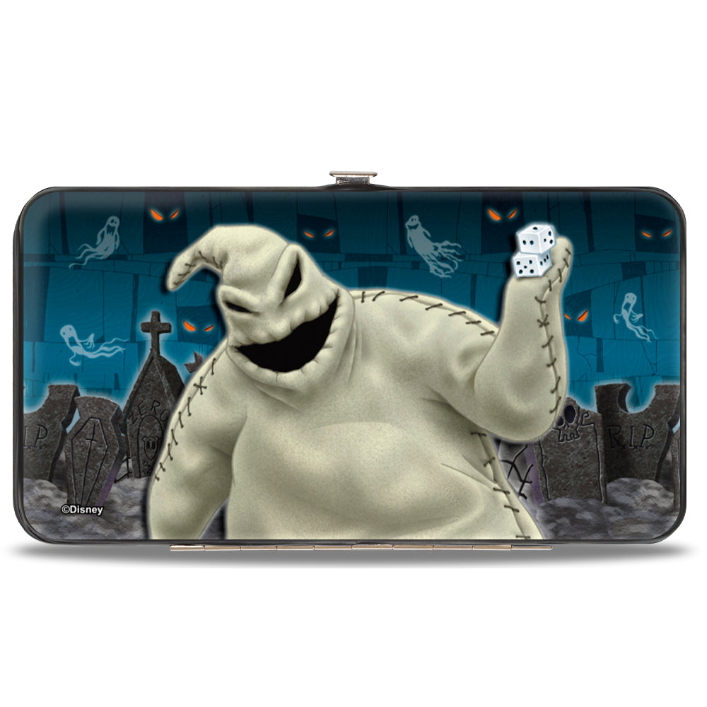 Hinged Wallet - Nightmare Before Christmas Zero Sally Jack + Oogie Boogie Cemetery Scene